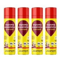 Kit com 4 unid Espuma Expansiva Poliuretano 500ml Profissional Quartzolit Kit com 4 unid Espuma Expansiva Poliuretano 500ml Profissional Quartzolit