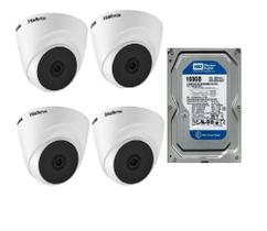 Kit com 4 Unidades de Câmeras Dome Intelbras Vhl 1120 D Hd 720p C/Hd 160gb Kit com 4 Unidades de Câmeras Dome Intelbras Vhl 1120 D Hd 720p C/Hd 160gb