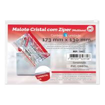 Kit com 4 unidades Malote Cristal Ziper Multiuso Dac - 4 Tamanhos