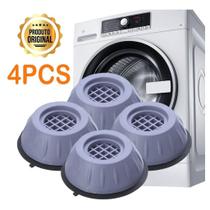 Kit Com 4 Unidades Protetor Pé Máquina Niveladores lavadora De Roupas Secadora Anti Vibração Suporte Nivela Para Fogão Geladeira