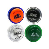 Kit com 4 Unidades YoYos Profissionais Retrô CocaCola Edição Pró