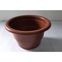 Kit com 4 vasos redondo pequeno marrom Kit com 4 vasos redondo pequeno marrom