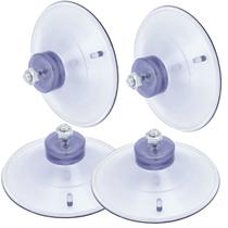 Kit com 4 Ventosas De Silicone 90mm Alta Fixação 9cm com Parafuso E Porca Kit com 4 Ventosas De Silicone 90mm Alta Fixação 9cm com Parafuso E Porca