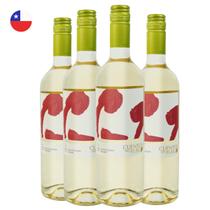 Kit com 4 - Vinho Branco Sauvignon Blanc Cuentos del Fuego 750ml