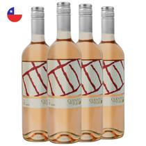 Kit com 4 - Vinho Rose Carmenere Cuentos del Fuego 750ml