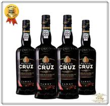 Kit com 4 Vinhos do Porto Cruz Tawny