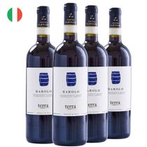 Kit com 4 Vinhos Italiano Tinto Seco Barolo Terra 750ml Kit com 4 Vinhos Italiano Tinto Seco Barolo Terra 750ml