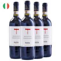 Kit com 4 Vinhos Italiano Tinto Seco Dogliani Terra 750ml