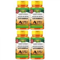 Kit com 4 Vitaminas a 500 Mg 60 Capsulas 8000 Ui Unilife