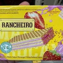 KIT COM 4 - WAFER RANCHEIRO MORANGO 78G - Sem lactose