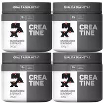 Kit com 4 x creatine monohidratada pote 300g - creatina max titanium