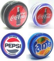 Kit Com 4 Yoyos (ioio,yo-yo) De Rolamento Coca Pepsi Fanta