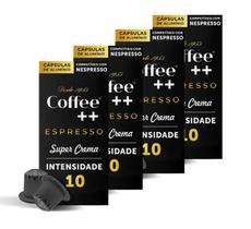 Kit com 40 Cápsulas Para Nespresso Coffee Mais Intenso Super Crema