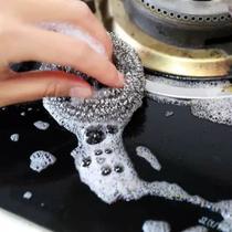 Kit com 40 Esponjas De Aço Limpeza Pesada Arear Panelas Multiuso Kit com 40 Esponjas De Aço Limpeza Pesada Arear Panelas Multiuso