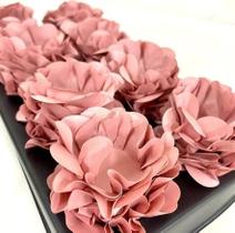 Kit com 40 Forminhas para Brigadeiro Doces Finos Flor Luxo Rosê