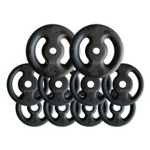 Kit Com 40 Kg De Anilhas De Ferro