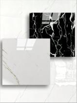 Kit com 40 placas marmore adesivas alto brilho parede e piso -