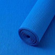 Kit com 40 Rolos de Papel Crepom Azul 48cm x 02 Metros