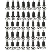 Kit com 40 Sapata Pé Nivelador Base 21mm Zincado Kit com 40 Sapata Pé Nivelador Base 21mm Zincado