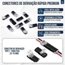 Kit com 40 unidades conector elétrico de emenda rápida sem solda resistente a água Kit com 40 unidades conector elétrico de emenda rápida sem solda resistente a água