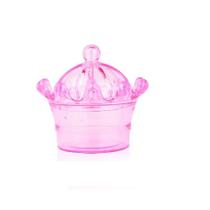 Kit Com 40 Unidades Mini Pote Coroa Decoração Lembrancinhas