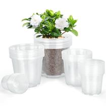 Kit com 45 Vasos Transparentes para Mudas DUNPUTE com Drenagem Kit com 45 Vasos Transparentes para Mudas DUNPUTE com Drenagem