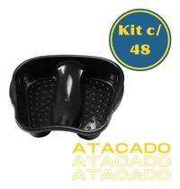 Kit com 48 Bacias Pedicure Peq.( Preta ) Arqplast