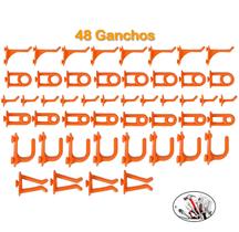 Kit Com 48 Ganchos Para Painel De Ferramenta Em Plástico Laranja - AMZ Kit Com 48 Ganchos Para Painel De Ferramenta Em Plástico Laranja - AMZ
