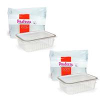 Kit com 48 potes retangulares de 1000ml prafesta - 2 pacotes Kit com 48 potes retangulares de 1000ml prafesta - 2 pacotes