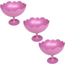 Kit com 48 Taças de Plastico 300ml para Sobremesas Vermelha Cores Variadas Kit com 48 Taças de Plastico 300ml para Sobremesas Vermelha Cores Variadas