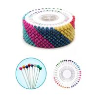Kit Com 480 Unidades Alfinete Para Costura Cabeça Colorida Kit Com 480 Unidades Alfinete Para Costura Cabeça Colorida
