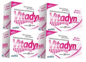 Kit Com 4cx Vitaminas Vitadyn Femme Com 90Cps - Ecofitus