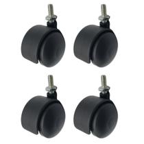 Kit com 4un Roda Rodinha Rodizio Compatível com Aspirador WAP GT Prof 20L 20000121