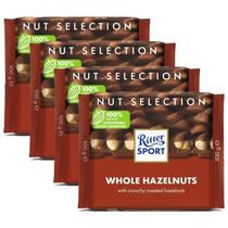 Kit Com 4Und Chocolate Ritter Sport Whole Hazelnuts 100G