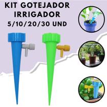 Kit Com 5/10/20/30 Gotejador Irrigador Acoplável Em Garrafa Pet Jardim Dosador Regulavel Vaso Kit Com 5/10/20/30 Gotejador Irrigador Acoplável Em Garrafa Pet Jardim Dosador Regulavel Vaso