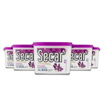 Kit com 5 Anti Mofo Secar Original Lavanda 180g Armario Guarda Roupa Cheirinho Closet