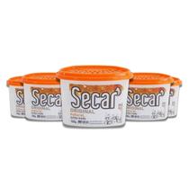 Kit com 5 Anti Mofo Secar Original Natural 180g Cheirinho Guarda Roupa Gaveta Armário Closet Desumificador