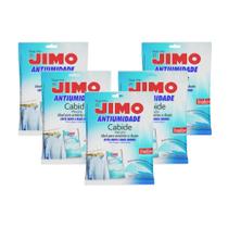 Kit Com 5 Anti Umidade Cabide 250g Desumidificador Para Guarda Roupa Armario Closet Elimina Mofo Bolor Mau Cheiro Protege Roupas Ambientes Sem Cheiro