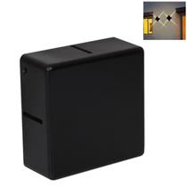 Kit com 5 arandela preta quattro elegance ip65 3000k avant