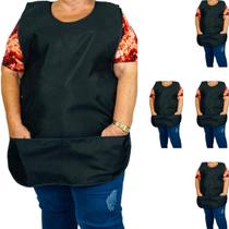 Kit com 5 Avental Bata Gg Plus Frente E Costas Jaleco Grande