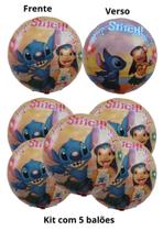 Kit com 5 balões Lilo e Stitch 45cm