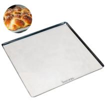 Kit Com 5 Bandeja De Aluminio Pão Doce 35x35 Lisa Imeca