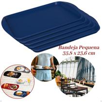 Kit com 5 Bandejas Multiuso Retangular 35,8x23,6 Restaurante Self Service FastFood Bares Unitermi