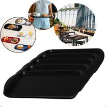 Kit com 5 Bandejas Multiuso Retangular 44x30,7 cm Resistente Restaurante Self Service FastFood Bares