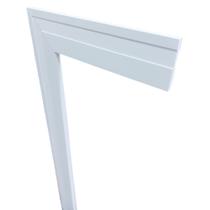 Kit com 5 Barras de Moldura/Rodapé de Poliestireno Frisado - Branco - 5cm de altura (5x1x240cm) Kit com 5 Barras de Moldura/Rodapé de Poliestireno Frisado - Branco - 5cm de altura (5x1x240cm)