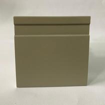 Kit com 5 Barras Rodapé de Poliestireno 10cmX15mm Frisado Color 12m