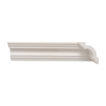 Kit com 5 Barras Rodateto de Poliestireno 3CMX30MM Liso 10m Branco Riplain Kit com 5 Barras Rodateto de Poliestireno 3CMX30MM Liso 10m Branco Riplain