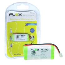 Kit Com 5 Baterias Para Telefone Sem Fio 2,4V 600Mah Fx-70U - Flex
