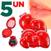 KIT com 5 Batom Moranguinho Brilho Labial Cremoso Famoso anos 80/90