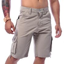 Kit Com 5 Bermuda Masculino Cargo Lisas Coloridas Originais